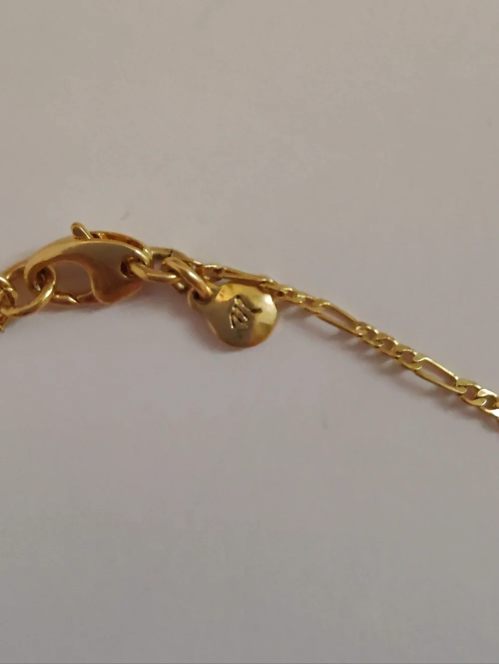 Madewell Gold Tone Layered Pendant Necklace Double Charm Disc Tag 18-21 In - Picture 7 of 9